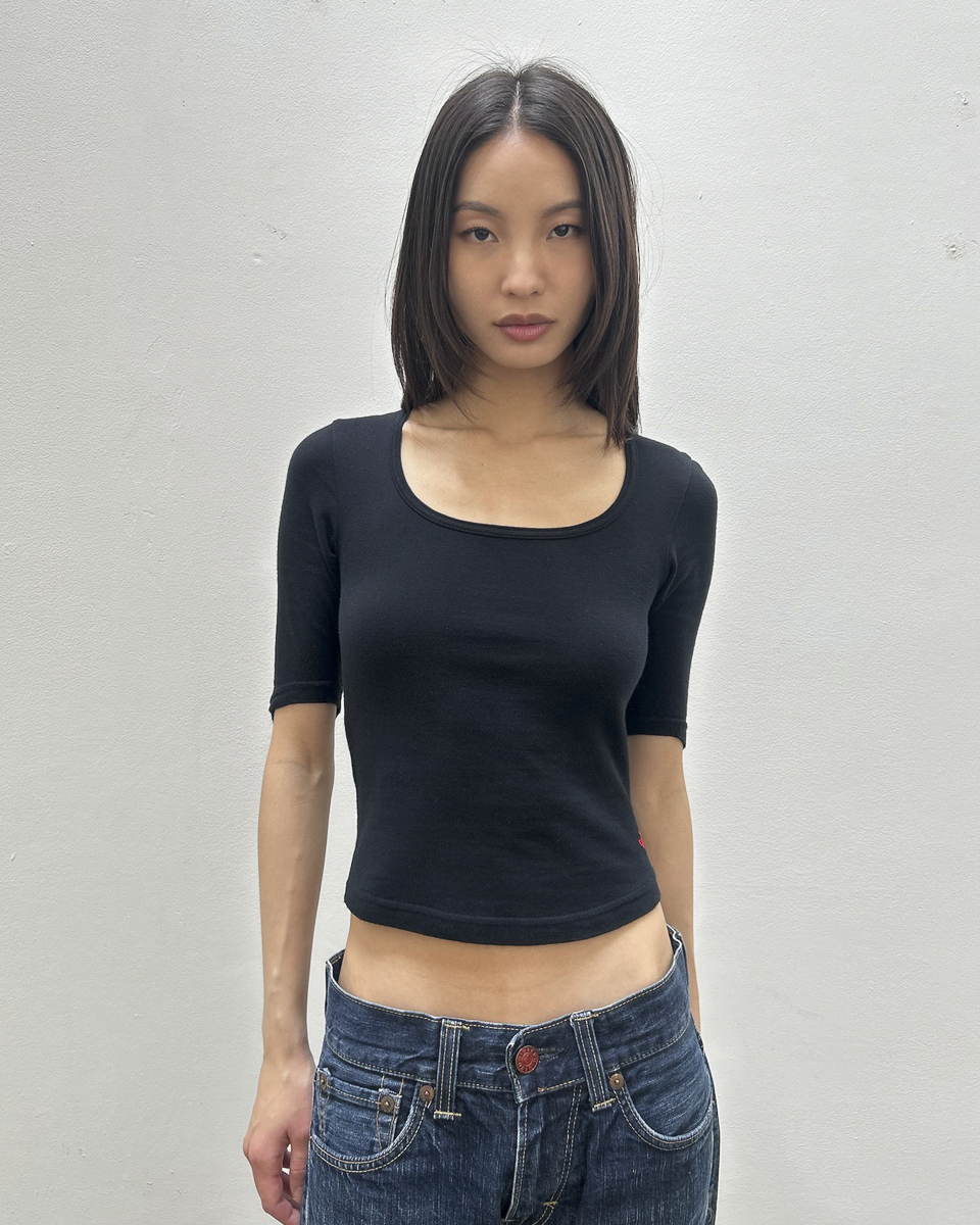 Vivienne Westwood 3/4 Sleeve Scoop Neck Top