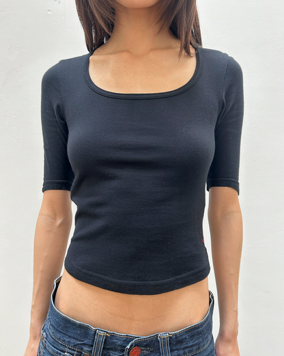 Vivienne Westwood 3/4 Sleeve Scoop Neck Top