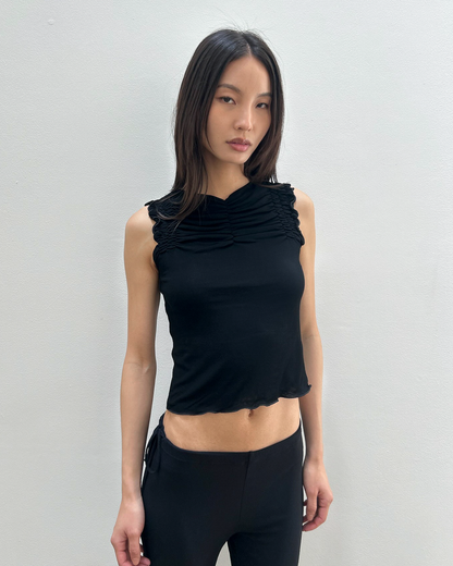 Giorgio Armani Sheer Ruched Top