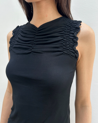 Giorgio Armani Sheer Ruched Top