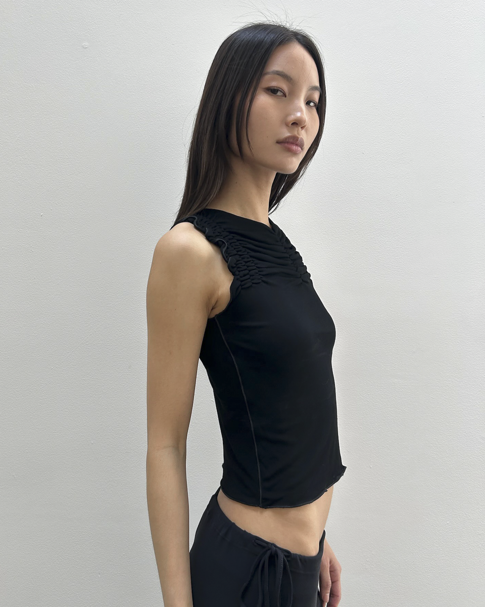 Giorgio Armani Sheer Ruched Top