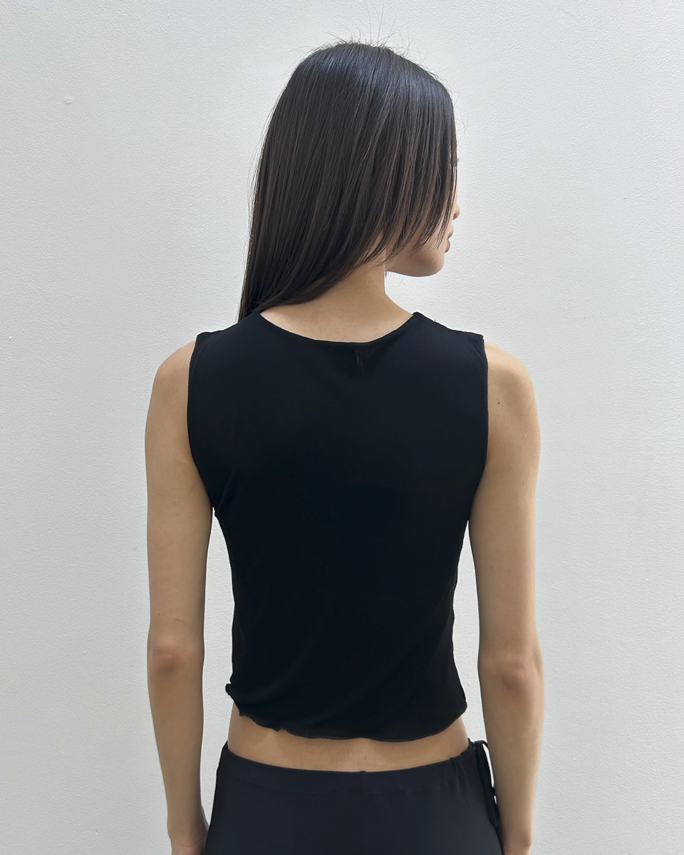 Giorgio Armani Sheer Ruched Top