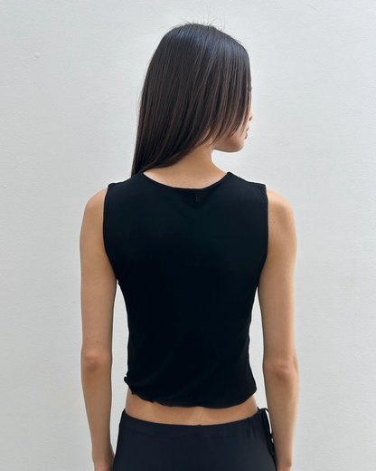Giorgio Armani Sheer Ruched Top