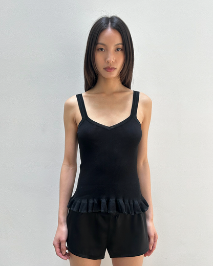 Fendi by Karl Lagerfeld Ruffle Trim Top