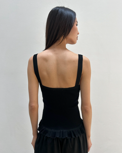 Fendi by Karl Lagerfeld Ruffle Trim Top