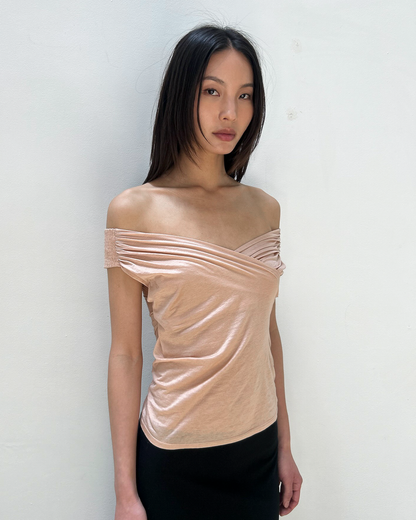 Gucci by Tom Ford Off-the-Shoulder Top