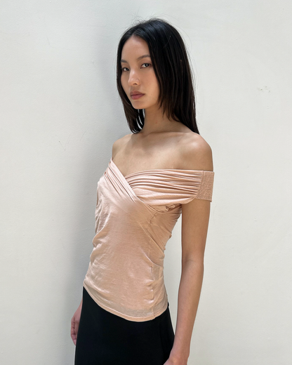 Gucci by Tom Ford Off-the-Shoulder Top