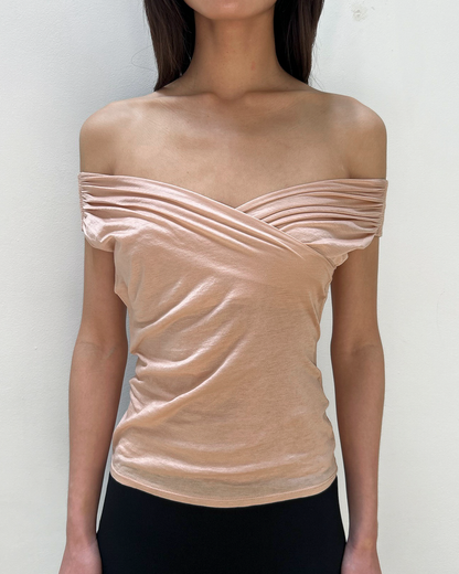 Gucci by Tom Ford Off-the-Shoulder Top