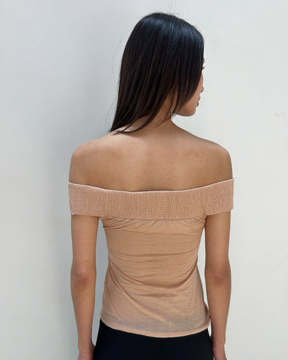 Gucci by Tom Ford Off-the-Shoulder Top