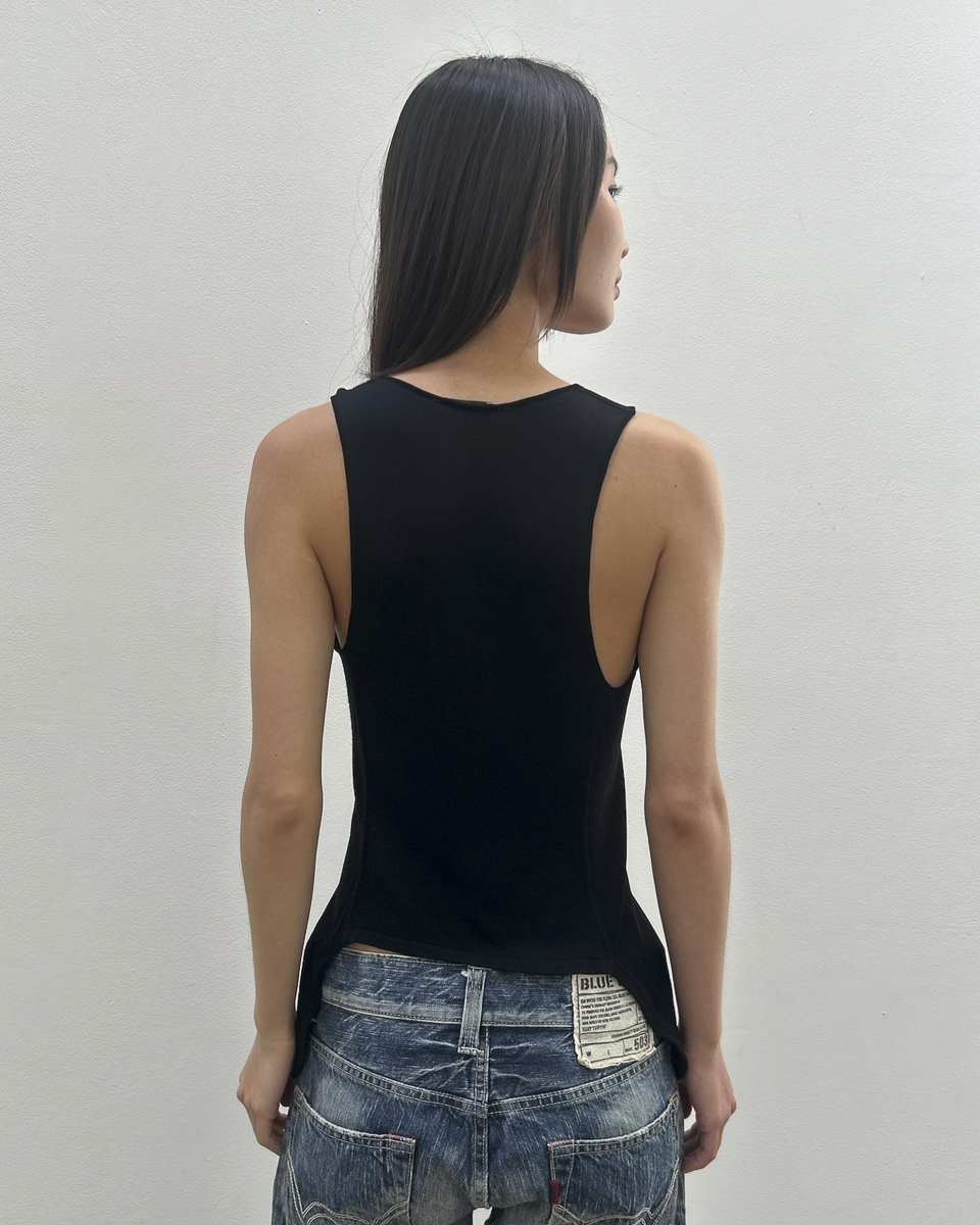 Emporio Armani Asymmetrical Tank Top
