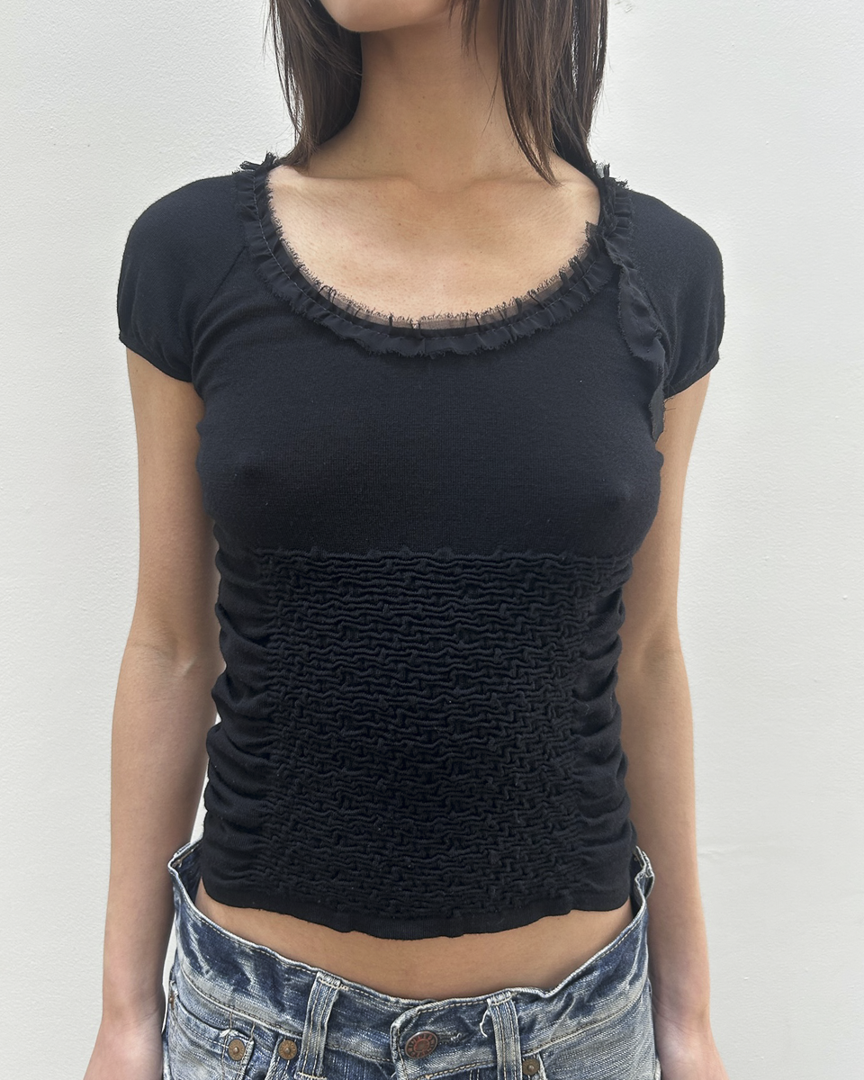 Alberta Ferretti Cinched Waist Top
