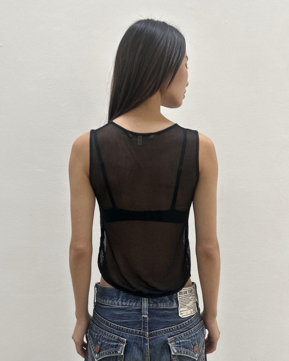Emporio Armani Mesh Tank Top