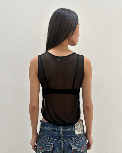 Emporio Armani Mesh Tank Top