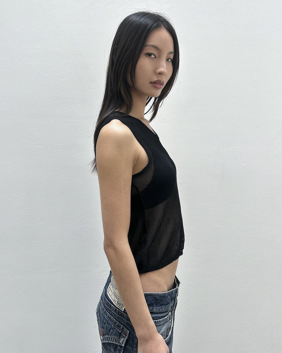 Emporio Armani Mesh Tank Top