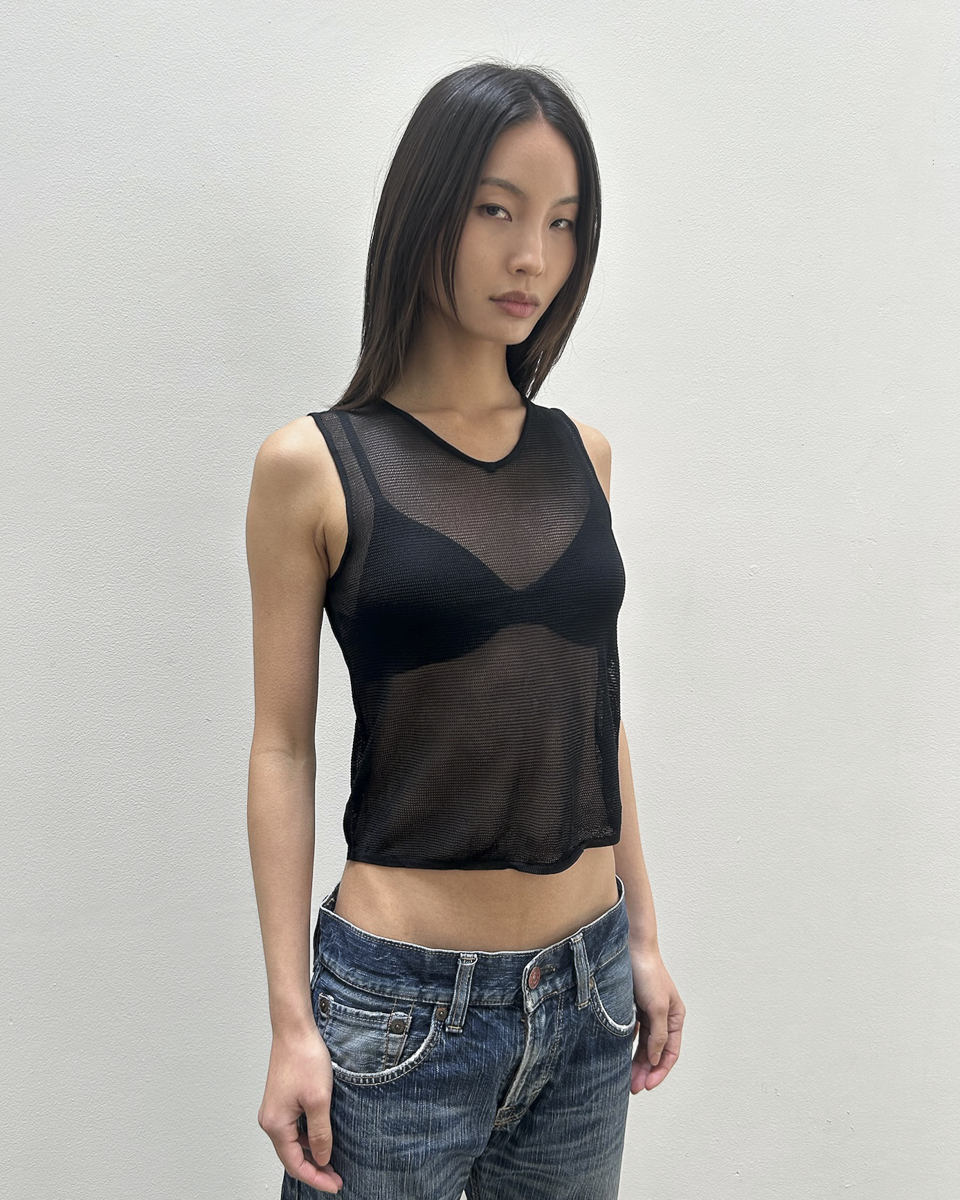 Emporio Armani Mesh Tank Top
