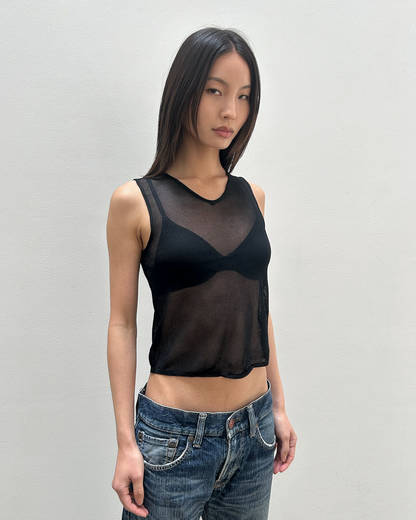 Emporio Armani Mesh Tank Top