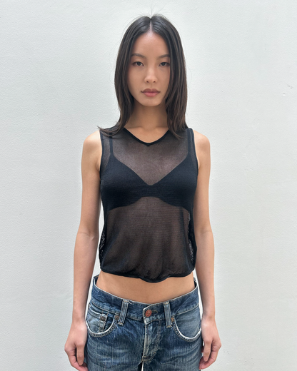 Emporio Armani Mesh Tank Top