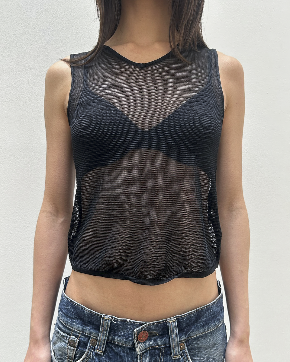 Emporio Armani Mesh Tank Top