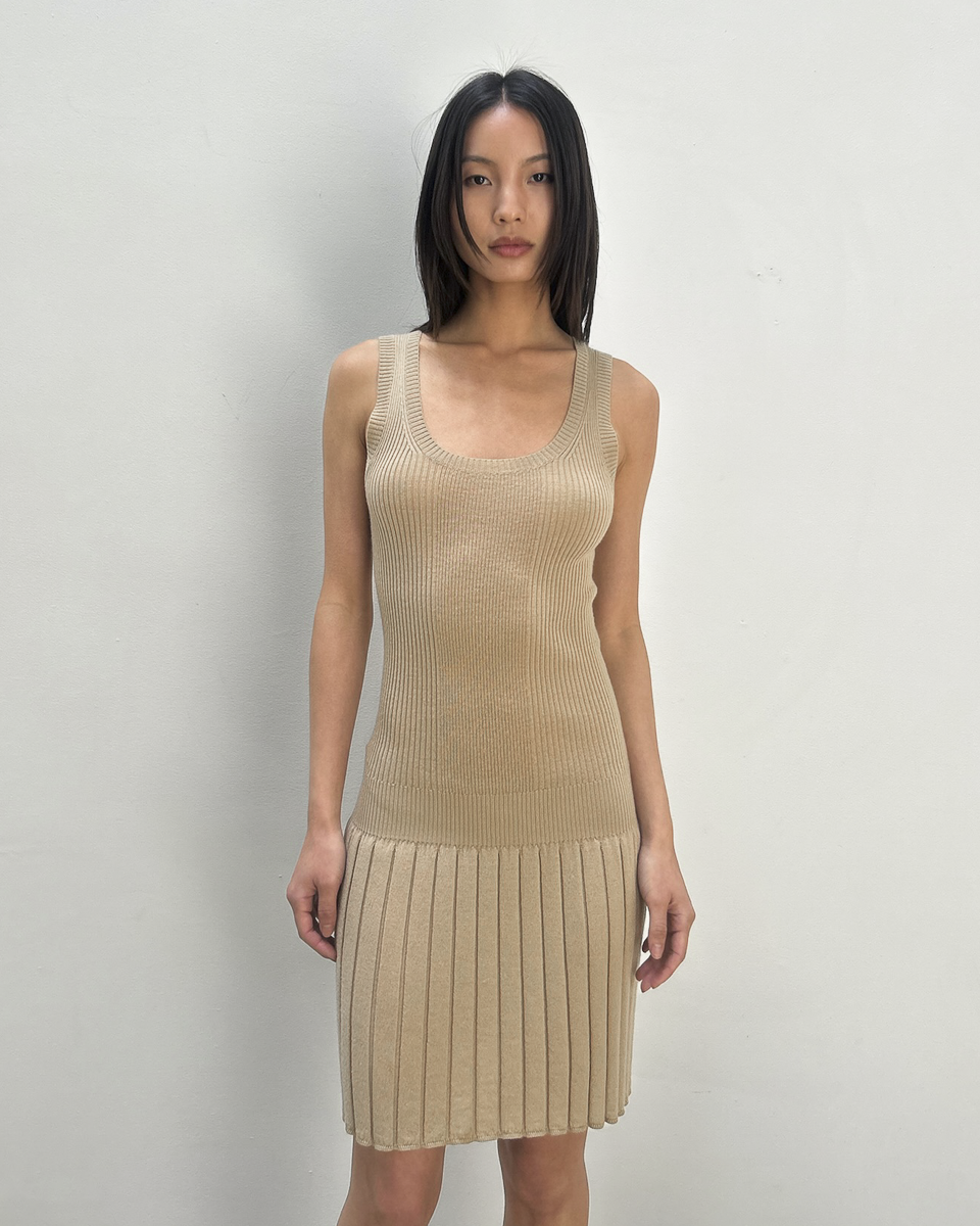 Stefanel Knit Drop-Waist Dress