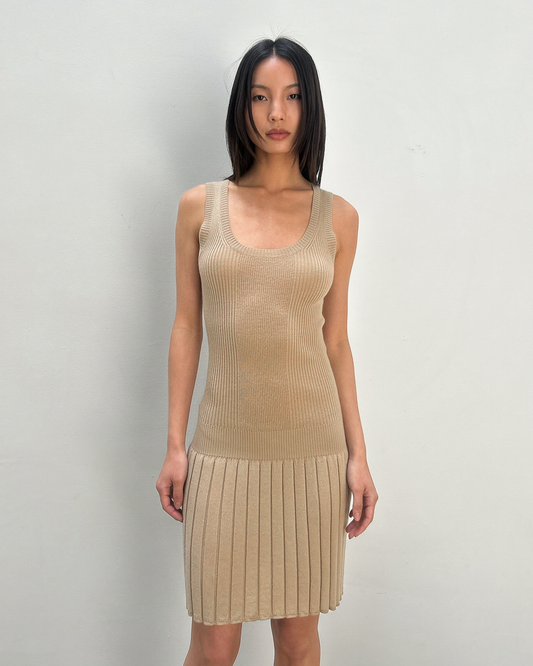 Stefanel Knit Drop-Waist Dress