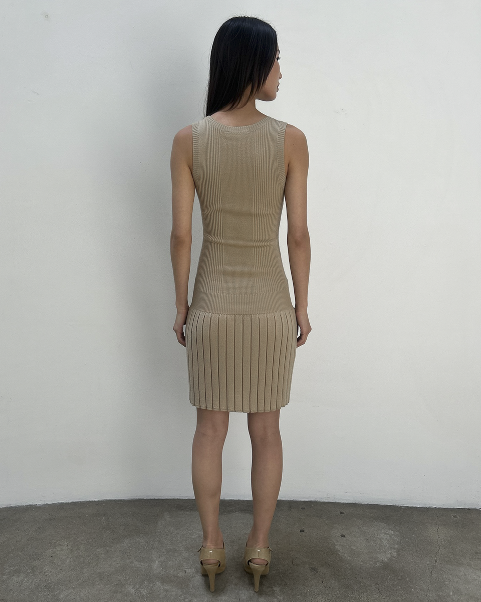 Stefanel Knit Drop-Waist Dress