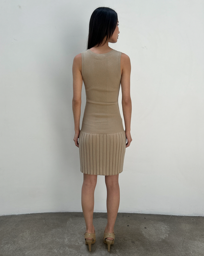 Stefanel Knit Drop-Waist Dress