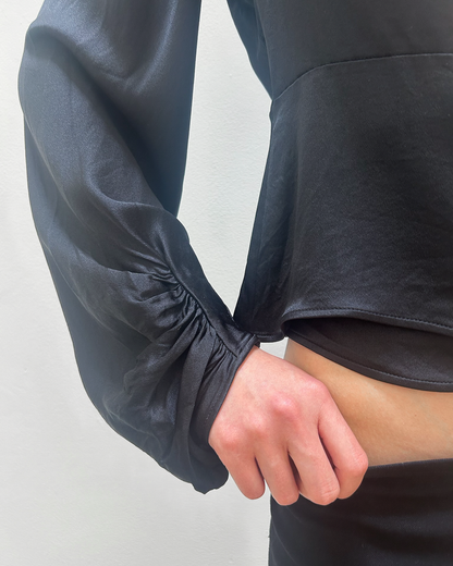 Yves Saint Laurent Silk Wrap Blouse