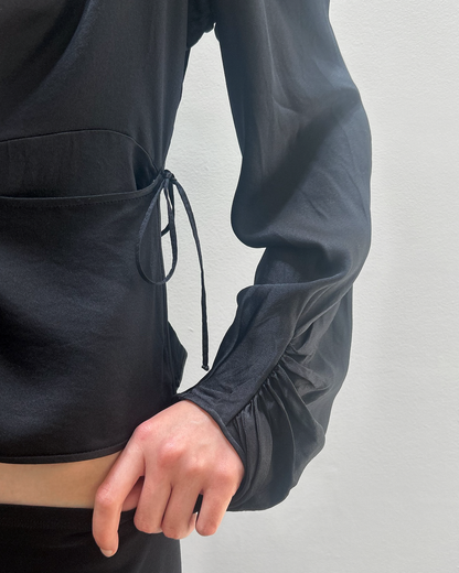 Yves Saint Laurent Silk Wrap Blouse