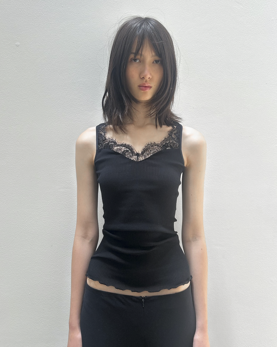 Oscalito Lace-Trim Tank Top