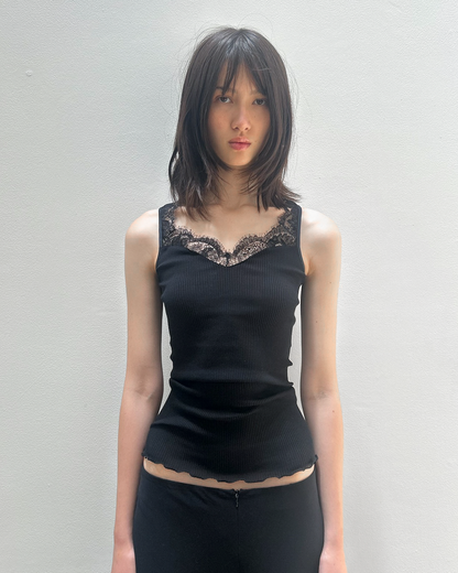 Oscalito Lace-Trim Tank Top