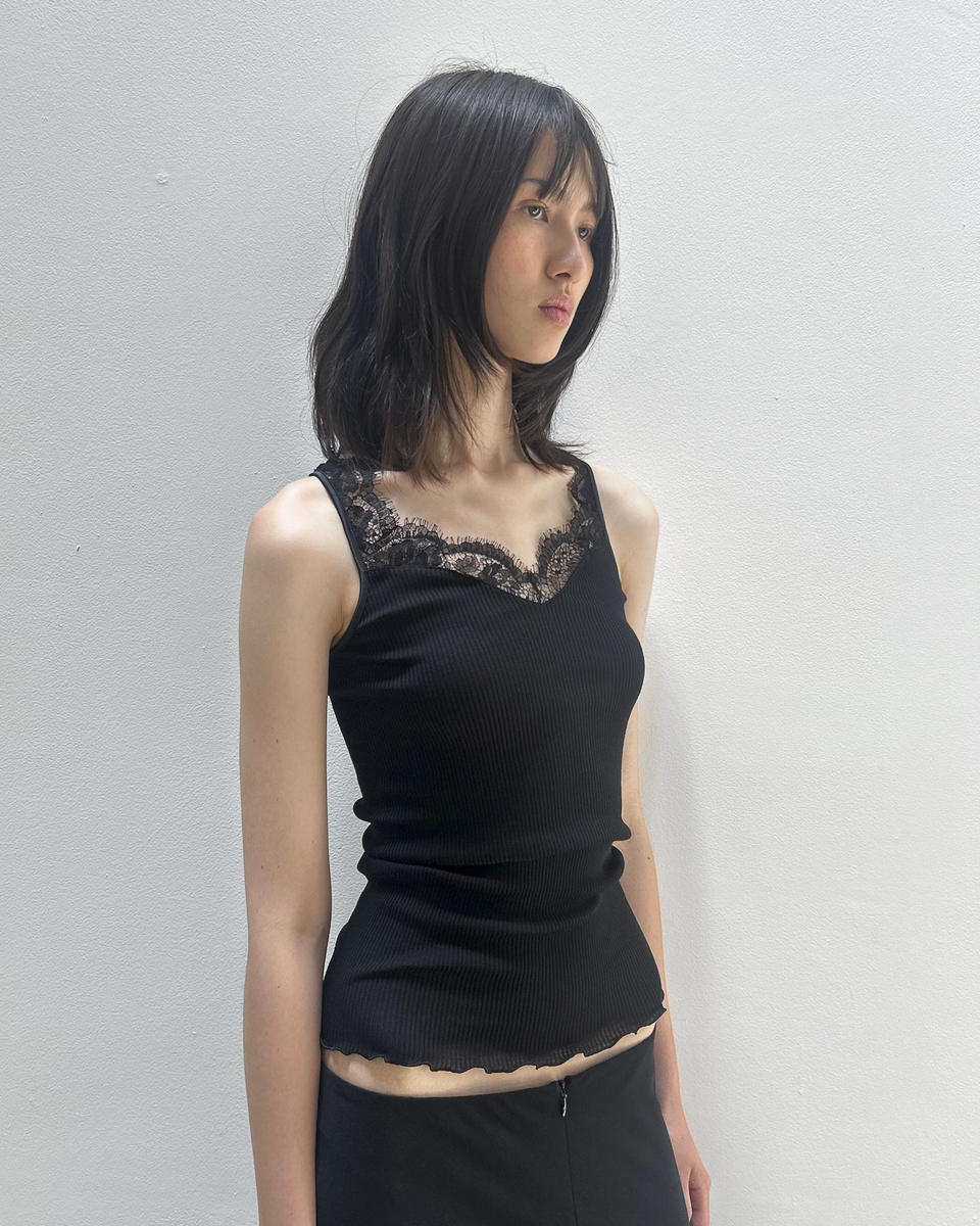Oscalito Lace-Trim Tank Top