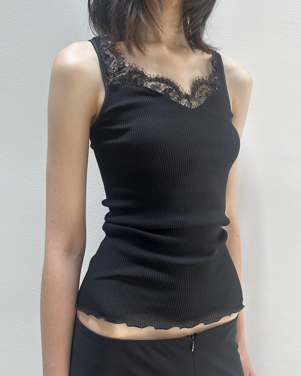 Oscalito Lace-Trim Tank Top