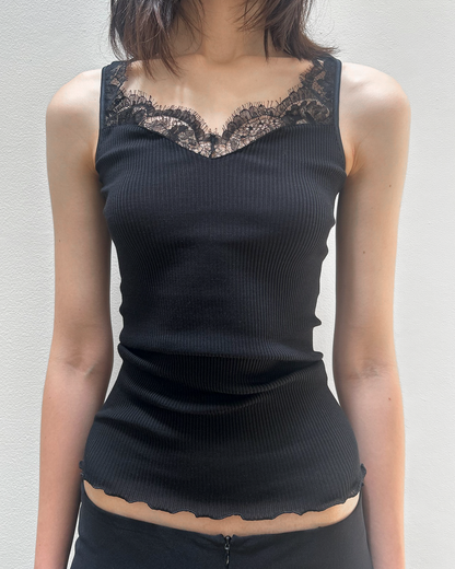 Oscalito Lace-Trim Tank Top