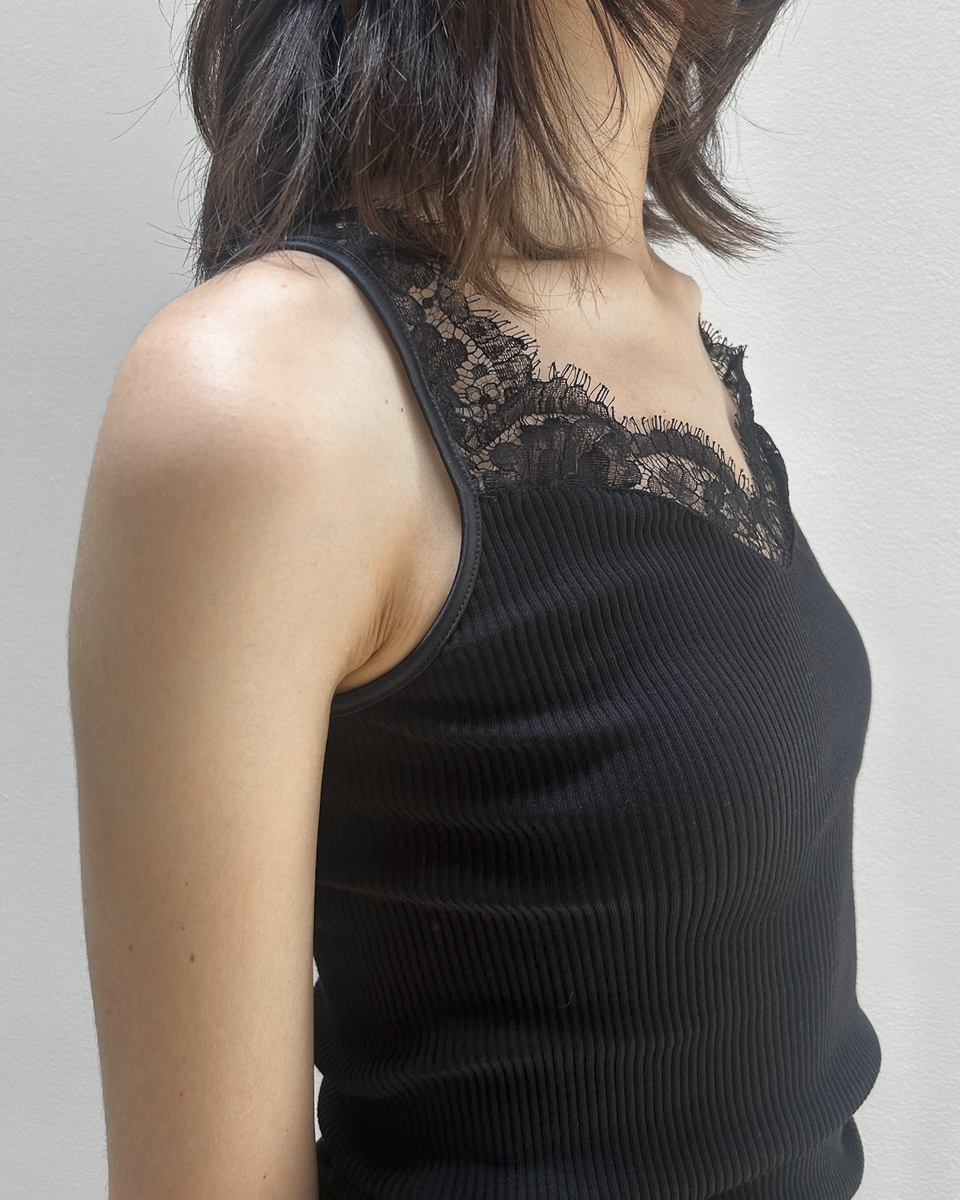 Oscalito Lace-Trim Tank Top