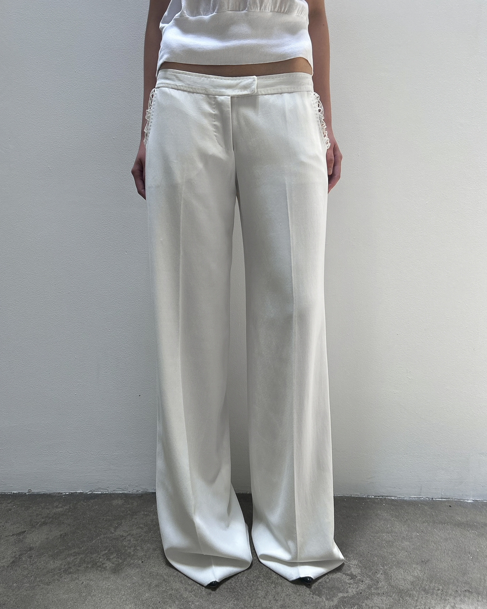 Stella McCartney SS2003 Ruffle-Trim Trousers