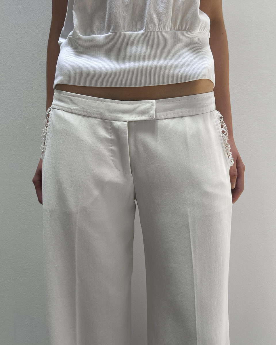 Stella McCartney SS2003 Ruffle-Trim Trousers