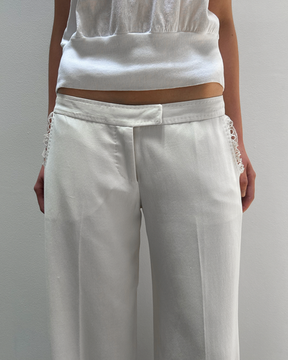 Stella McCartney SS2003 Ruffle-Trim Trousers
