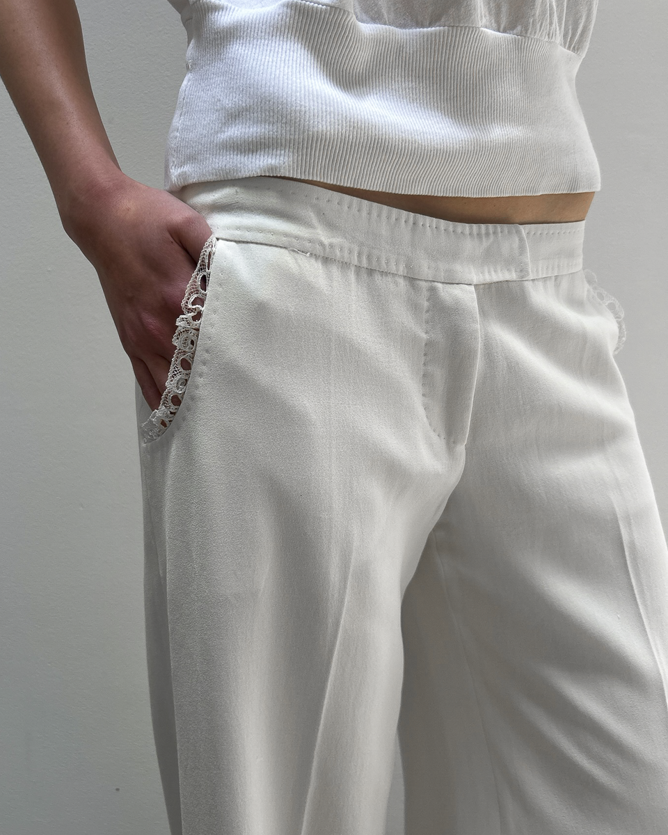 Stella McCartney SS2003 Ruffle-Trim Trousers