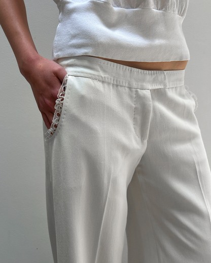 Stella McCartney SS2003 Ruffle-Trim Trousers