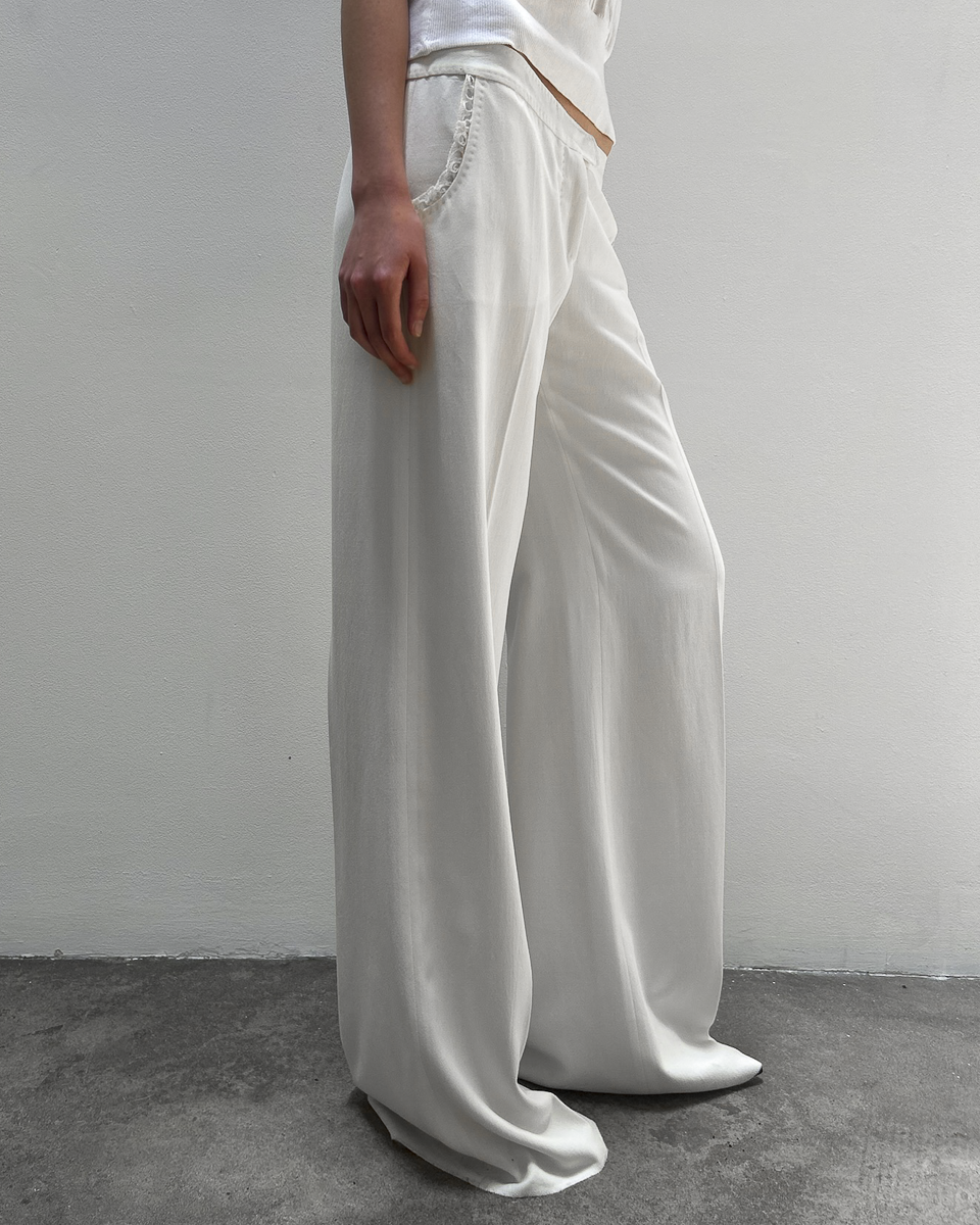Stella McCartney SS2003 Ruffle-Trim Trousers