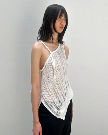 Y's Yohji Yamamoto Open-Weave Knit Top