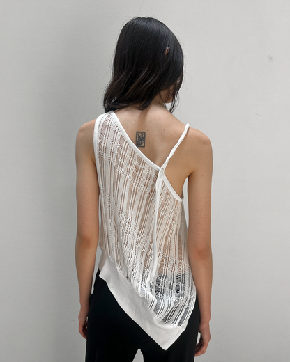 Y's Yohji Yamamoto Open-Weave Knit Top