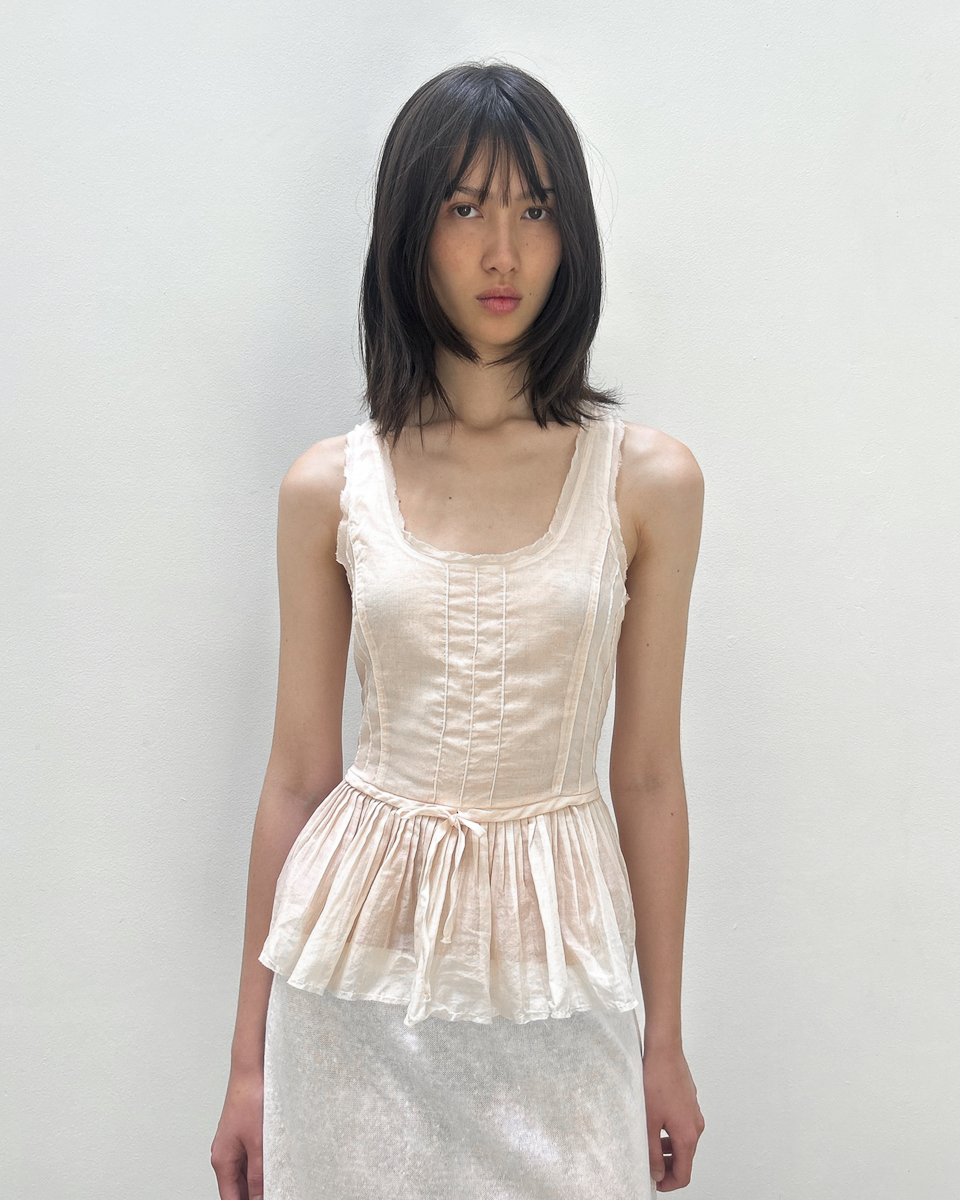 Emporio Armani Cotton Peplum Top
