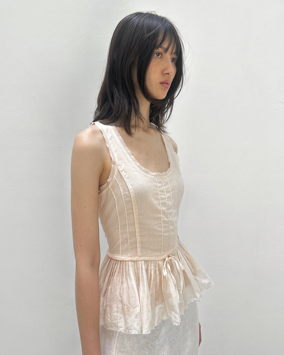 Emporio Armani Cotton Peplum Top