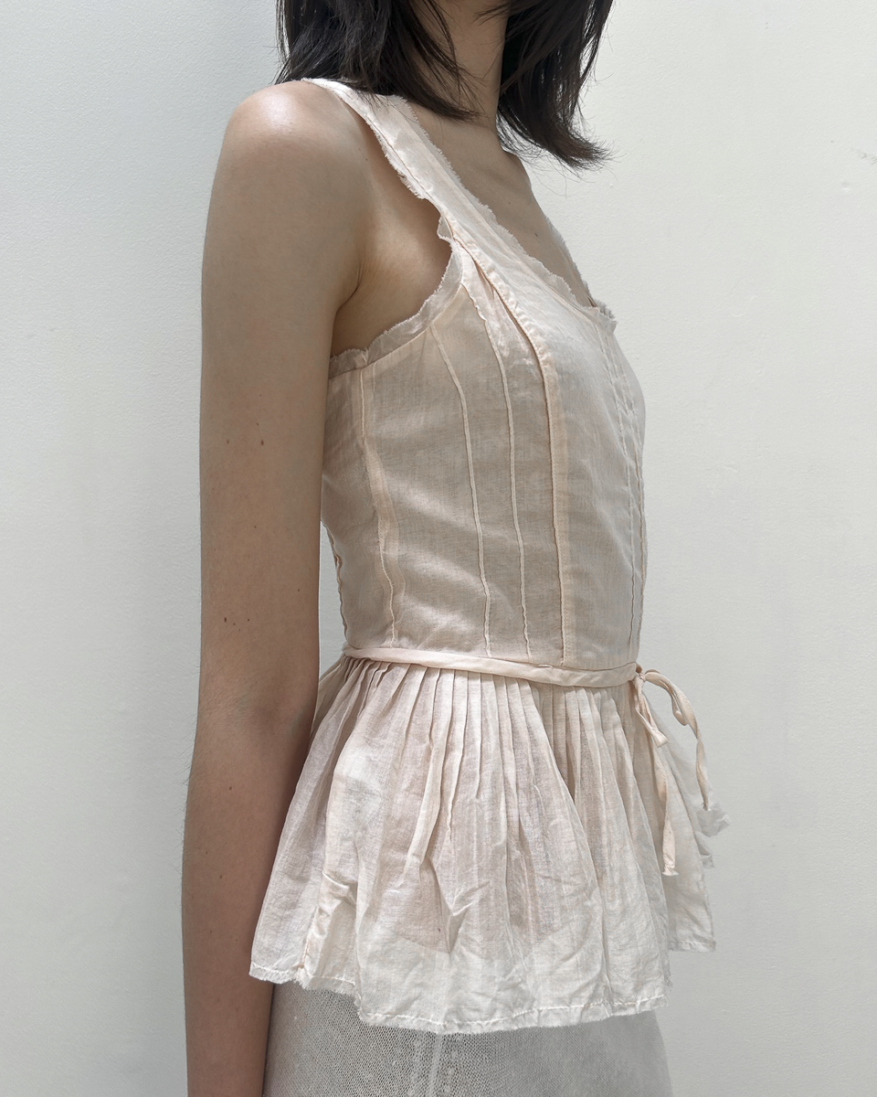 Emporio Armani Cotton Peplum Top