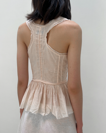 Emporio Armani Cotton Peplum Top