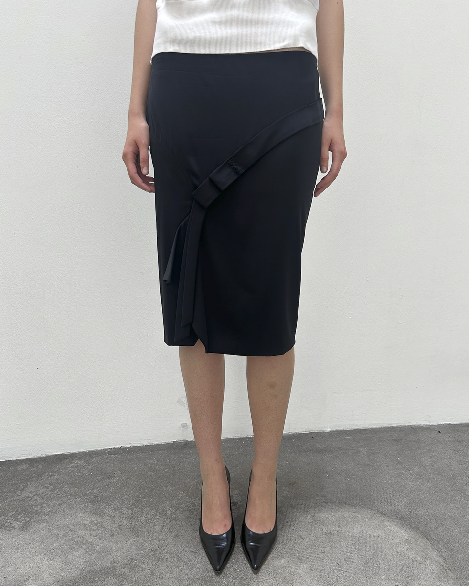 Gucci Ribbon Silk Skirt