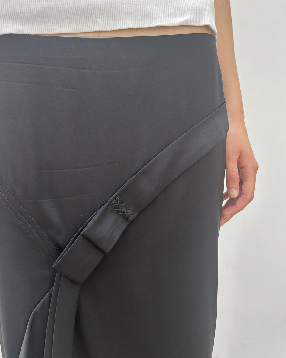 Gucci Ribbon Silk Skirt