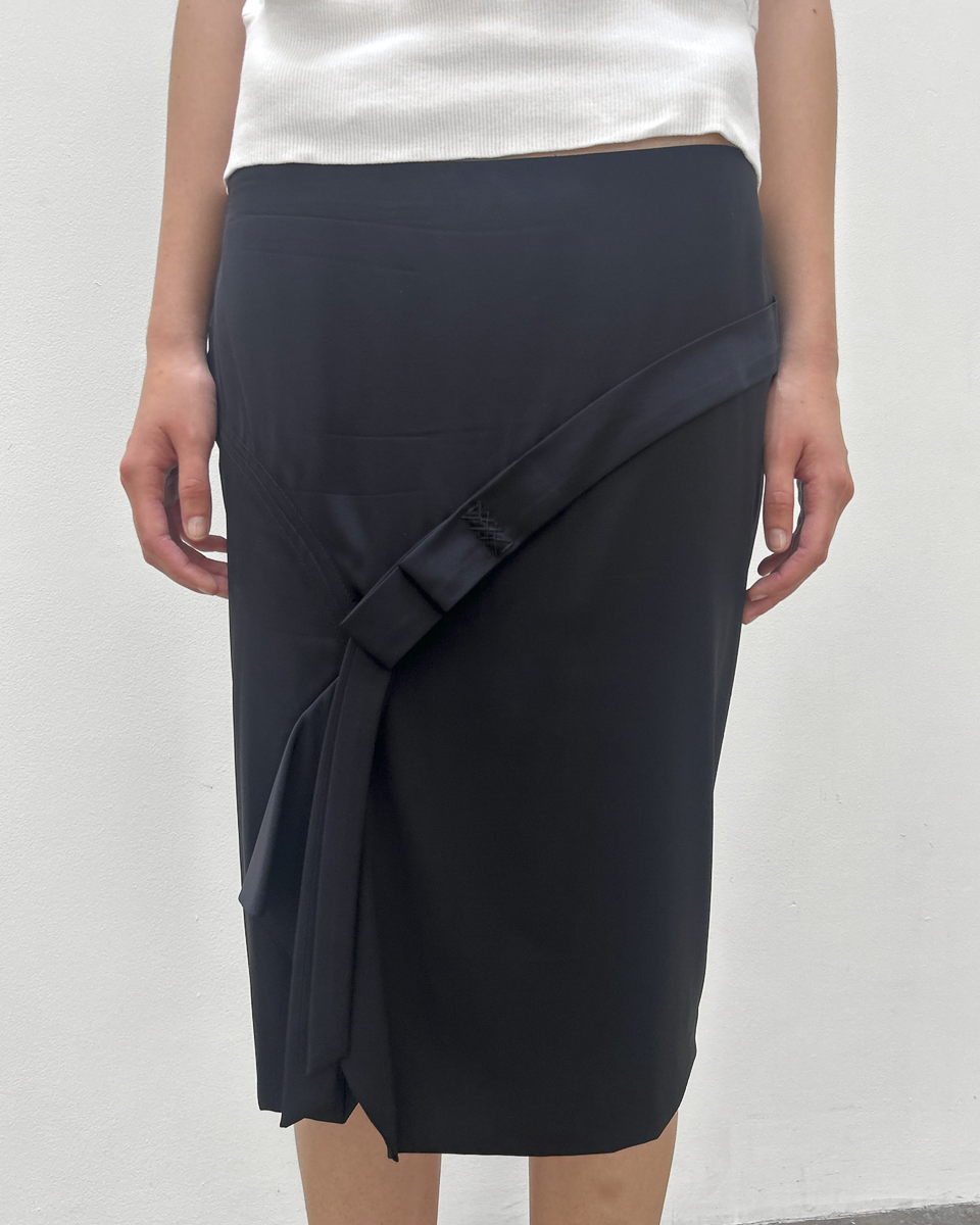 Gucci Ribbon Silk Skirt