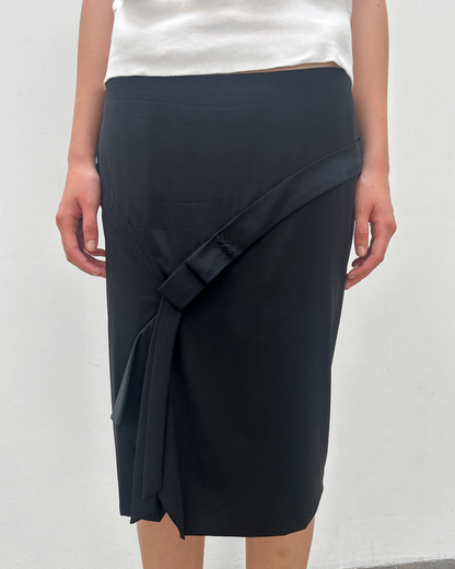 Gucci Ribbon Silk Skirt